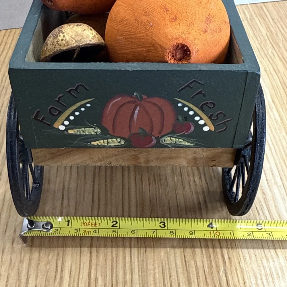 Rustic Country Produce Wagon Decor wooden produce farm